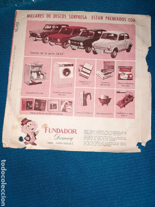 Discos de vinilo: SINGLE VINILO DISCO SORPRESA FUNDADOR - Foto 2