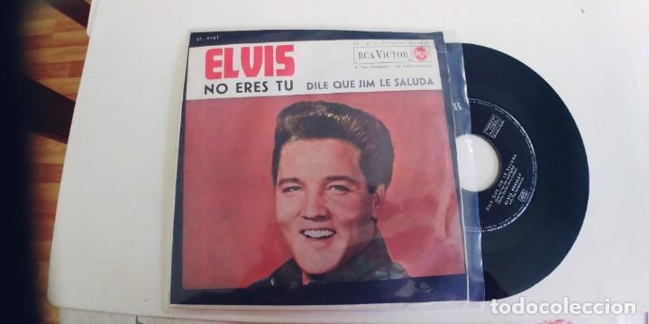 Discos de vinilo: ELVIS PRESLEY-SINGLE NO ERES TU-BUEN ESTADO - Foto 1