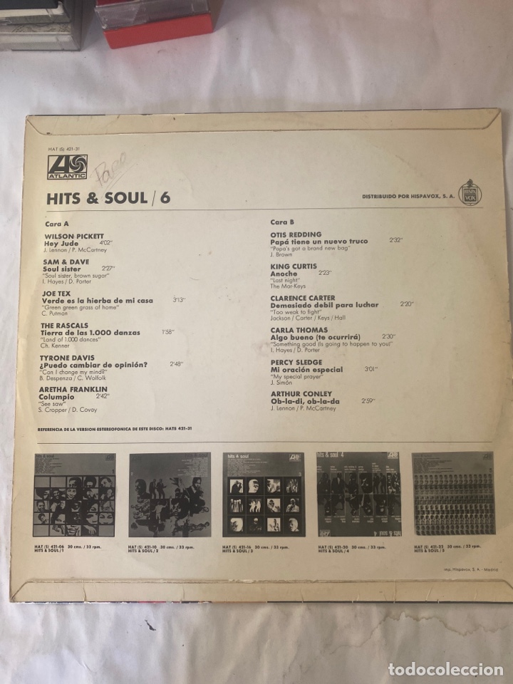 Discos de vinilo: HITS & SOUL VOL 6-1969 - Foto 2