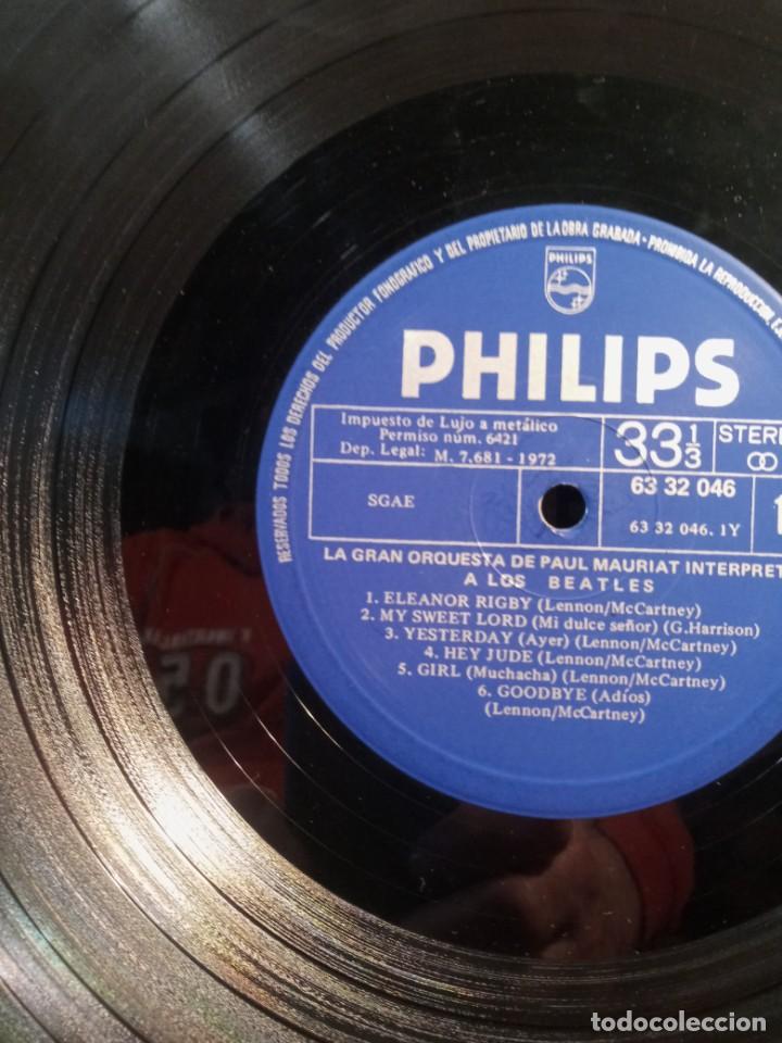 Discos de vinilo: PAUL MAURIAT - THE BEATLES. - Foto 2