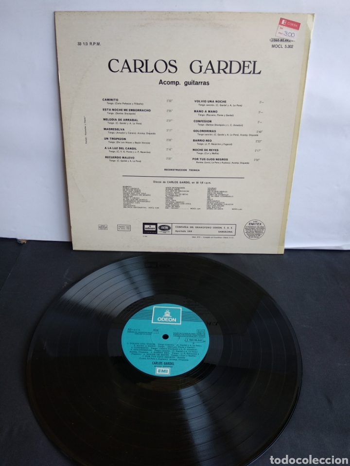 Discos de vinilo: *CARLOS GARDEL. SPAIN. ODEON. 1966 - Foto 2