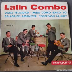 Discos de vinilo: LATIN COMBO - EP SPAIN 1963 - DAME FELICIDAD / BALADA DEL AMANECER (VERS EUROVISION GRETHE INGMANN). Lote 331955283