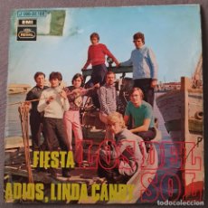 Discos de vinilo: LOS DEL SOL - 7” SPAIN 1970 FIESTA / ADIOS LINDA CANDY - RAMON FARRAN - ETIQUETA PROMO. Lote 331964178