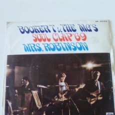 Discos de vinilo: BOOKER T & THE MG'S SOUL CLAP 69 / MRS ROBINSON ( 1969 STAX ESPAÑA )