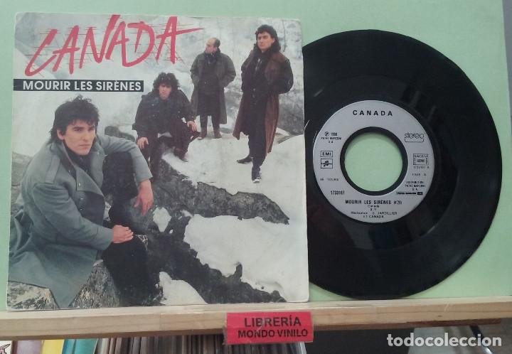 Disques de vinyle: Canada. Mourir les sir&eacute;nes / Tourne la chance. EMI 1986 -- Single