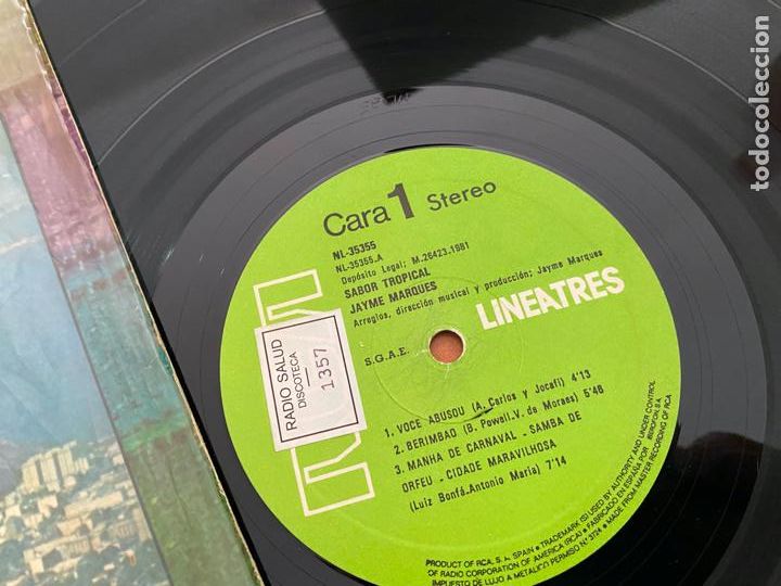 Discos de vinilo: JAYME MARQUES (SABOR TROPICAL) LP ESPA&Ntilde;A 1981 (B-52) - Foto 2