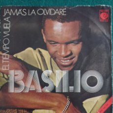 Discos de vinilo: DISCO BINILO SINGLES , BASILIO , EL YIPO VUELA Y JAMAS OLVIDARE , 1970