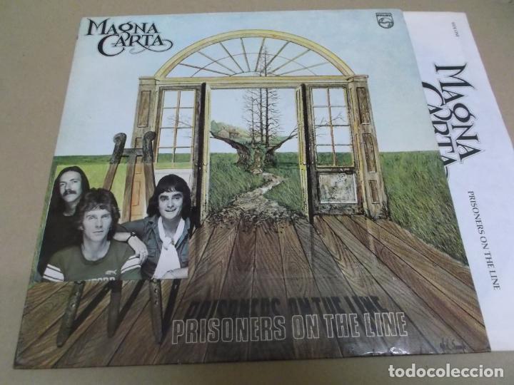 Dischi in vinile: MAGNA CARTA (LP) PRISONERS ON THE LINE A&Ntilde;O &ndash; 1978 &ndash; ENCARTE CON LETRAS