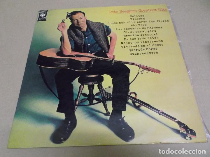 Discos de vinilo: PETE SEEGER (LP) GREATEST HITS A&Ntilde;O &ndash; 1970 - Foto 1