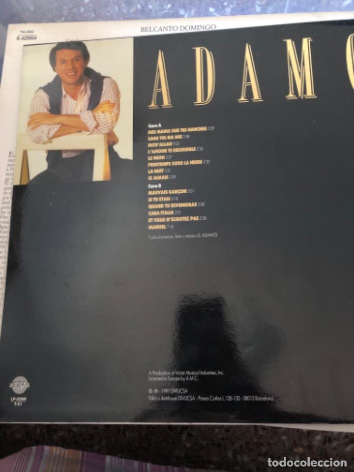 Discos de vinilo: Adamo colecci&oacute;n uno y dos - Foto 4