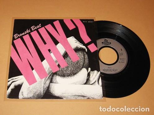 Discos de vinilo: BRONSKI BEAT / JIMMY SOMERVILLE - WHY? - SINGLE - 1984 - Foto 1