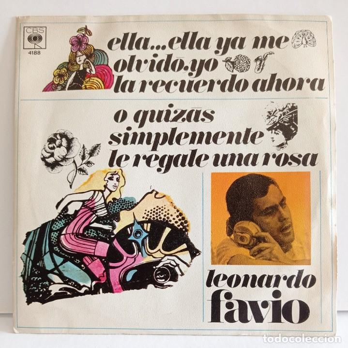 Discos de vinilo: SINGLE-LEONARDO FAVIO 1969 . - Foto 1