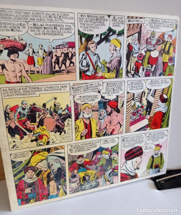 Discos de vinilo: SINGLE-LA RENDICION DE GRANADA-1960-CINCO PAGINAS DE COMICS . - Foto 2