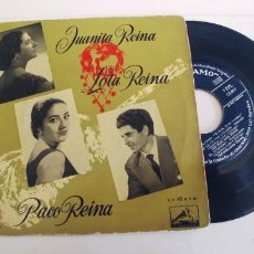 Discos de vinilo: JUANITA LOLA Y PACO REINA-EP EL PATIO DE LOS LUCEROS +3. Lote 332312023