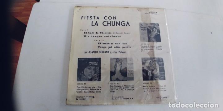 Discos de vinilo: LA CHUNGA-EP EL CAFE DE CHINITAS +3 - Foto 2