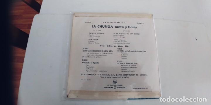 Discos de vinilo: LA CHUNGA-EP ZAMBRA CHUNGA +3 - Foto 2