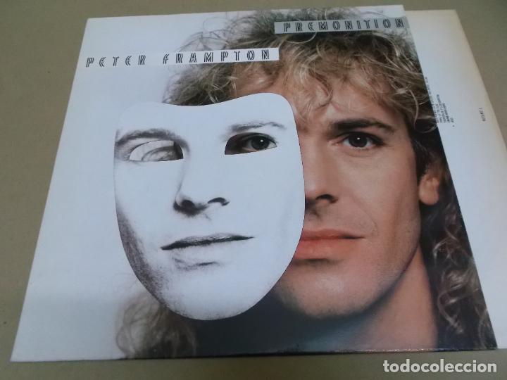 Discos de vinilo: PETER FRAMPTON (LP) PREMONITION A&Ntilde;O &ndash; 1985 &ndash; ENCARTE CON LETRAS - Foto 1