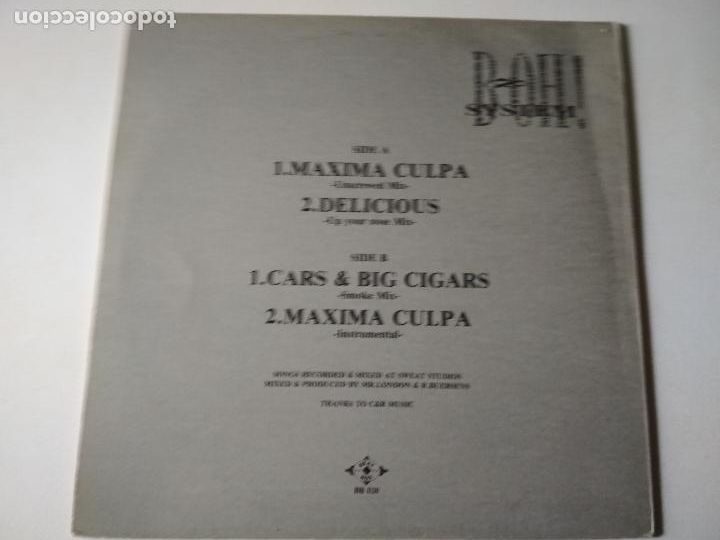 Discos de vinilo: B & Oh! System &ndash; Maxima Culpa, belgium - Foto 4
