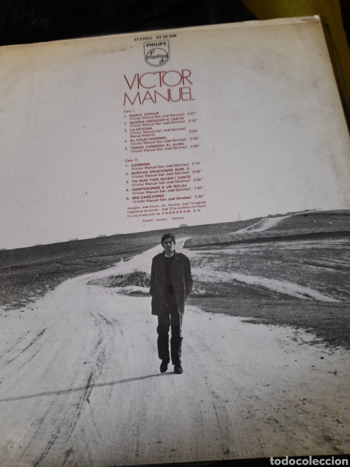 Discos de vinilo: Vinilo de Victor Manuel, Maria coraje - Foto 2