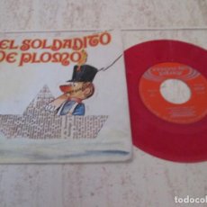 Discos de vinilo: EL SOLDADITO DE PLOMO. LIBRO-DISCO. FOMATO 7”. VINILO ROJO. 1971. COMPLETO