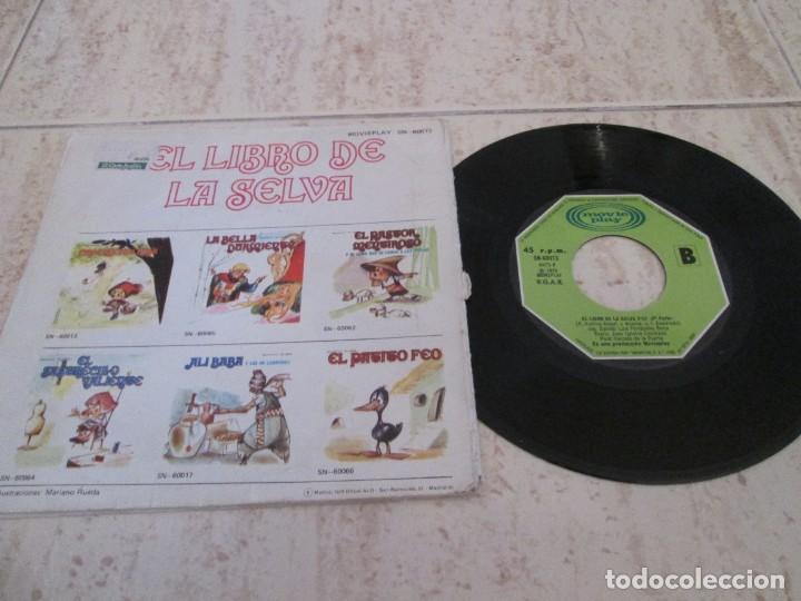Discos de vinilo: EL LIBRO DE LA SELVA - Disco Cuento. Formato 7&rdquo;. 1970. Completo - Foto 2
