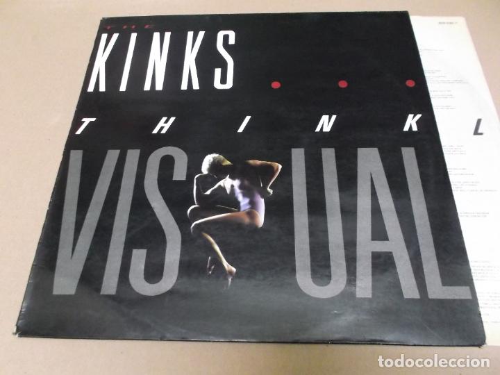 Discos de vinilo: THE KINKS (LP) THINK VISUAL A&Ntilde;O &ndash; 1986 &ndash; ENCARTE CON LETRAS - Foto 1