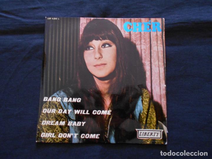 Discos de vinilo: CHER // BANG BANG + 3 // A&Ntilde;O 1966 - Foto 1