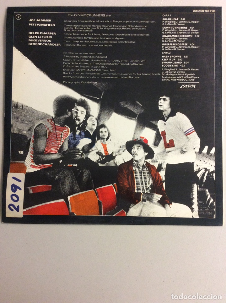 Discos de vinilo: Olympic Runners. Keepin&rsquo;it up. - Foto 2
