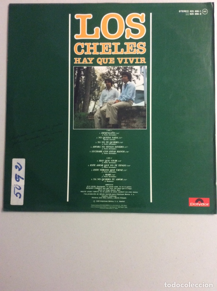 Discos de vinilo: Los Cheles. Hay que vivir. - Foto 2