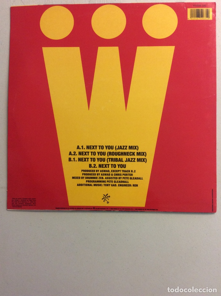 Discos de vinilo: Aswad. Next to you. - Foto 2