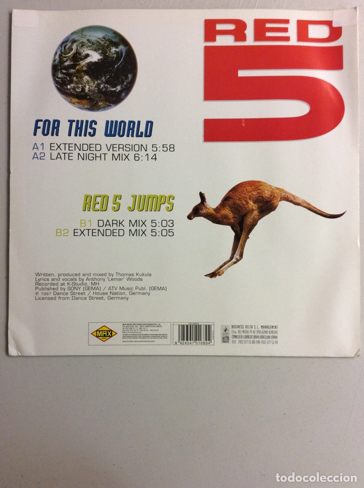 Discos de vinilo: Red 5. For this world. Red 5 Jumps. - Foto 2