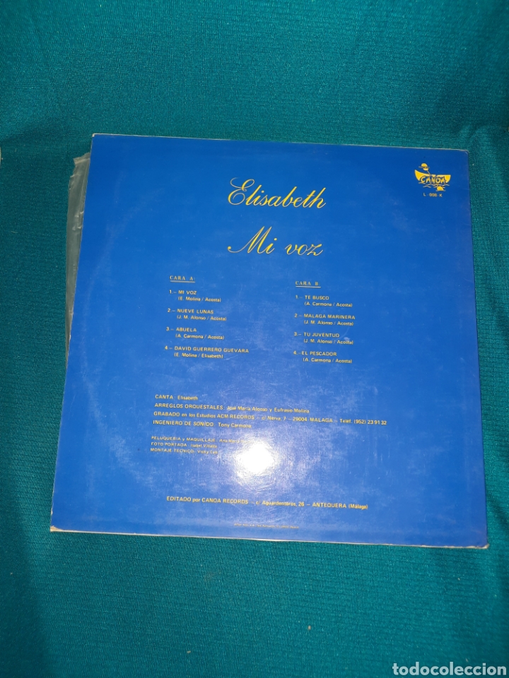 Discos de vinilo: LP VINILO. ELIZABETH, MI VOZ - Foto 2