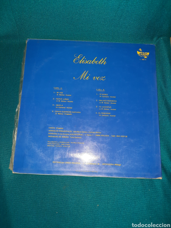 Discos de vinilo: LP VINILO. ELISABETH, MI VOZ - Foto 2