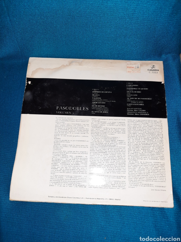 Discos de vinilo: LP VINILO. PASODOBLES VOL.3 - Foto 2