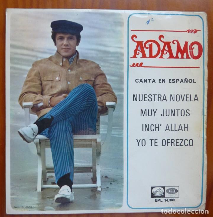 Discos de vinilo: ADAMO / NUESTRA NOVELA+3 / 1967 / EP - Foto 1