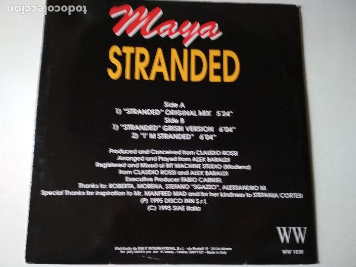 Discos de vinilo: maya, stranded, 1995 - Foto 7