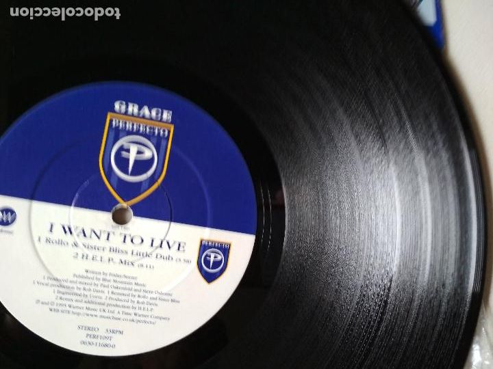 Discos de vinilo: Grace &ndash; I Want To Live, 1995 - Foto 3