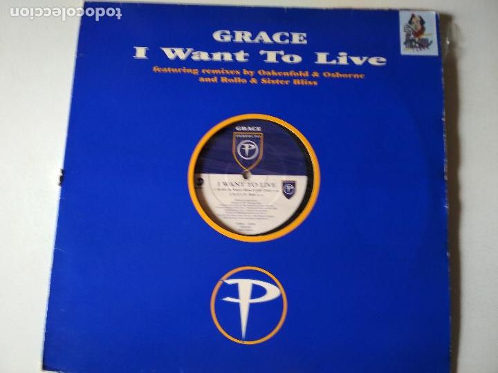 Discos de vinilo: Grace &ndash; I Want To Live, 1995 - Foto 1