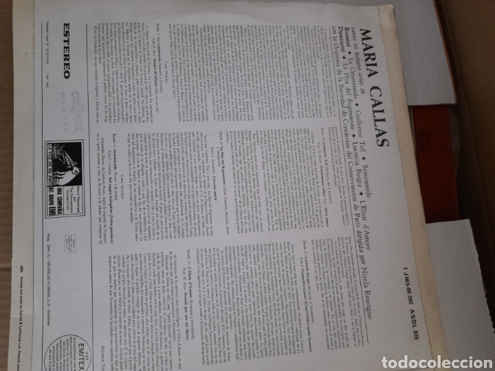 Discos de vinilo: Vinilo de Maria Callas - Foto 2