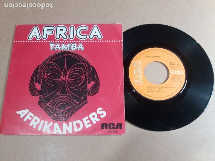 Discos de vinilo: AFRIKANDERS / AFRICA / SINGLE 7 PULGADAS - Foto 1