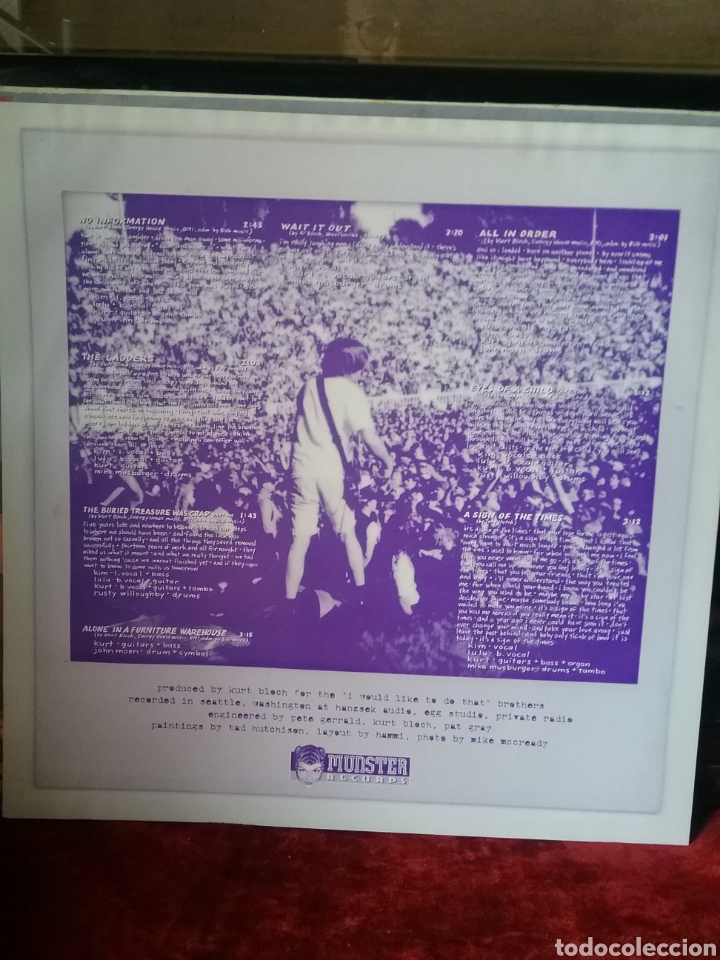 Discos de vinilo: FASTBACKS 1996 10&rdquo; 8 Temas. Munster Records. - Foto 3