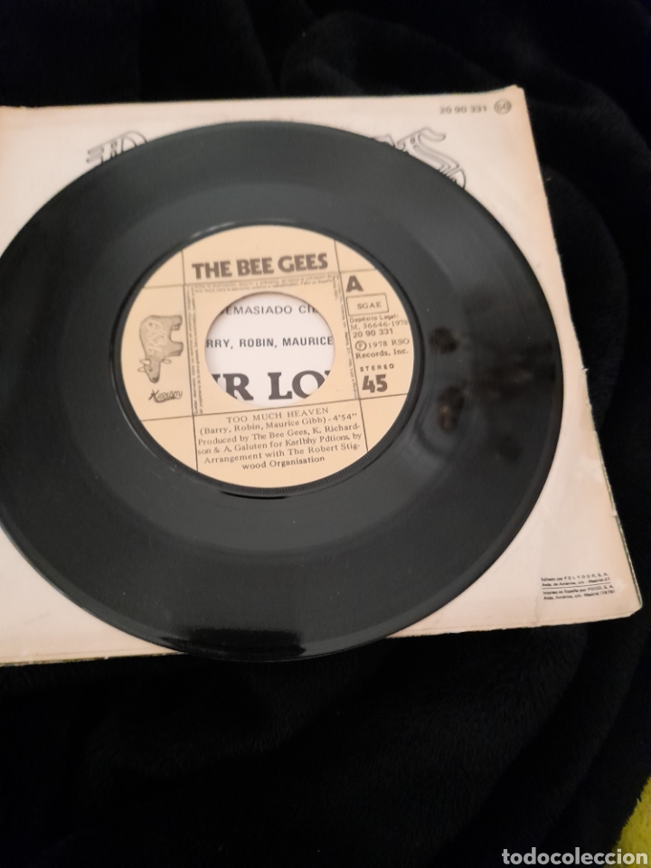Discos de vinilo: Vinilo de, Bee Gees, Demasiado cielo - Foto 3