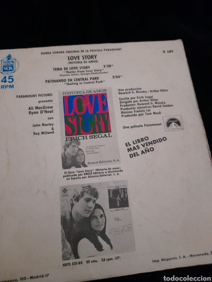 Discos de vinilo: Vinilo, Love Story - Foto 2