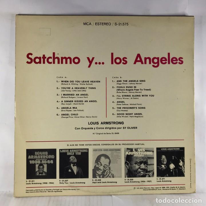 Discos de vinilo: LP LOUIS ARMSTRONG : SATCHMO Y...LOS ANGELES - Foto 2
