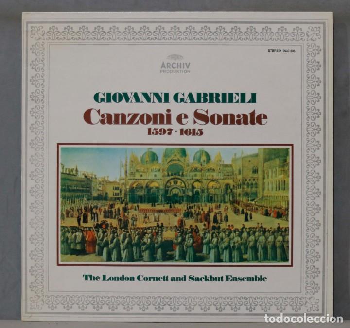 Dischi in vinile: LP. Canzoni E Sonate 1597-1615. GABRIELLI