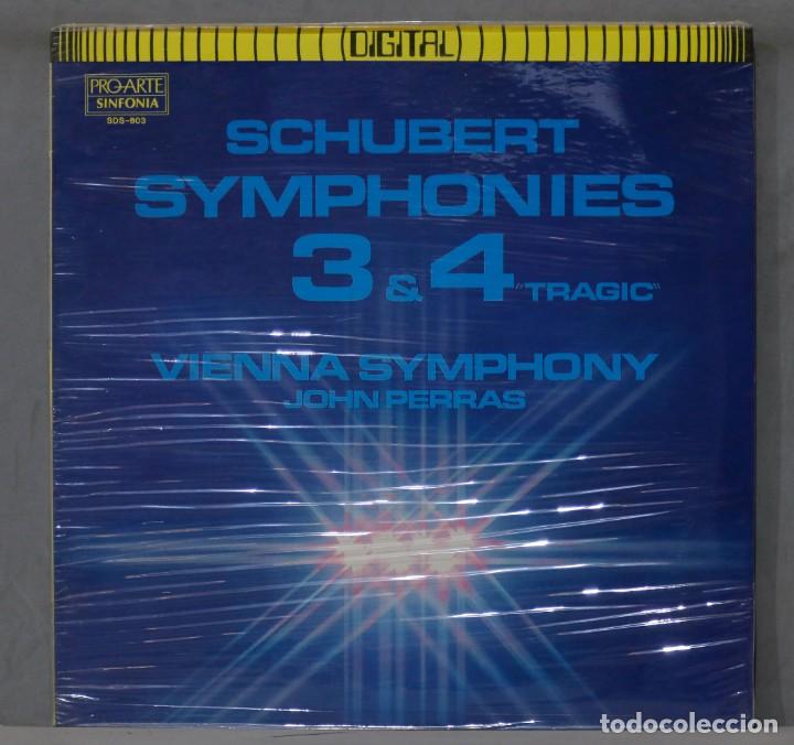 Vinyl records: LP. Perras, Wiener Symphoniker, Schubert. Symphonies 3 & 4 &rdquo;Tragic&rdquo;. PRECINTADO