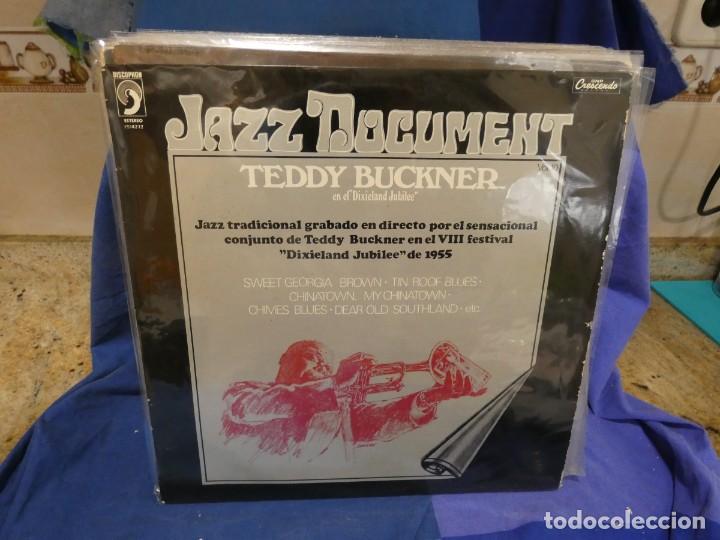 Disques de vinyle: PACC167 LP DISCOPHON ESPA&Ntilde;A CA 1974 JAZZ DOCUMENT TEDDY BUCKER BUEN ESTADO
