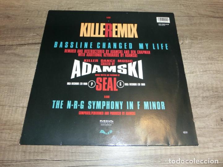 Discos de vinilo: ADAMSKI - KILLER (REMIX) - Foto 2