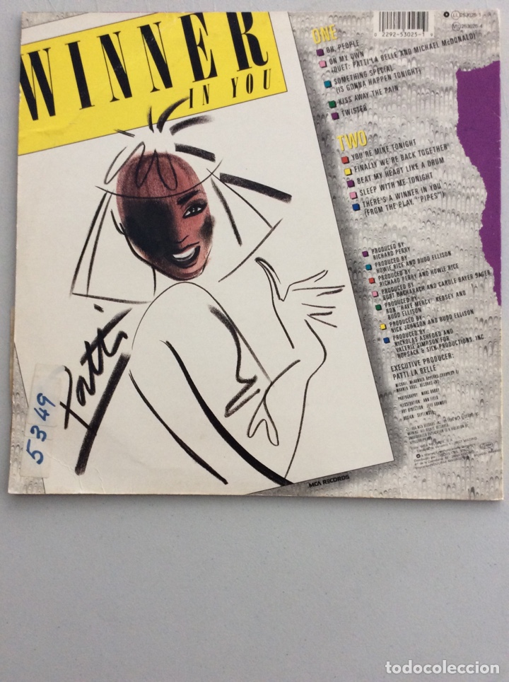 Discos de vinilo: Patti La Belle.winner in you. - Foto 2