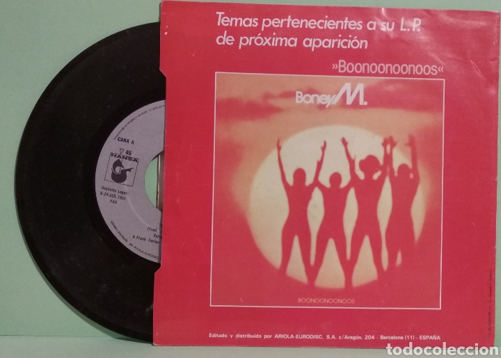 Discos de vinilo: Boney M - Malaika, Consuela Biaz - Foto 1